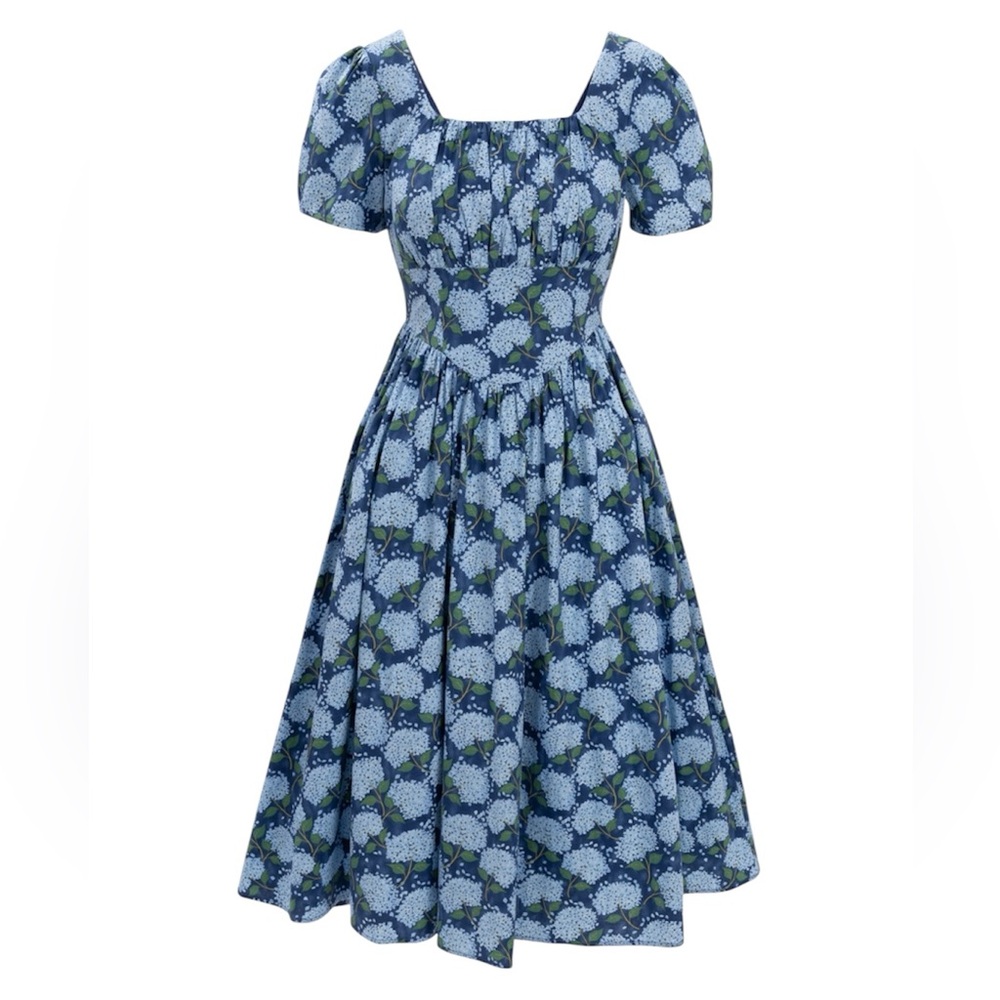 Ivy City Co Tate Blue Floral Midi Dress - Picture 2 of 11
